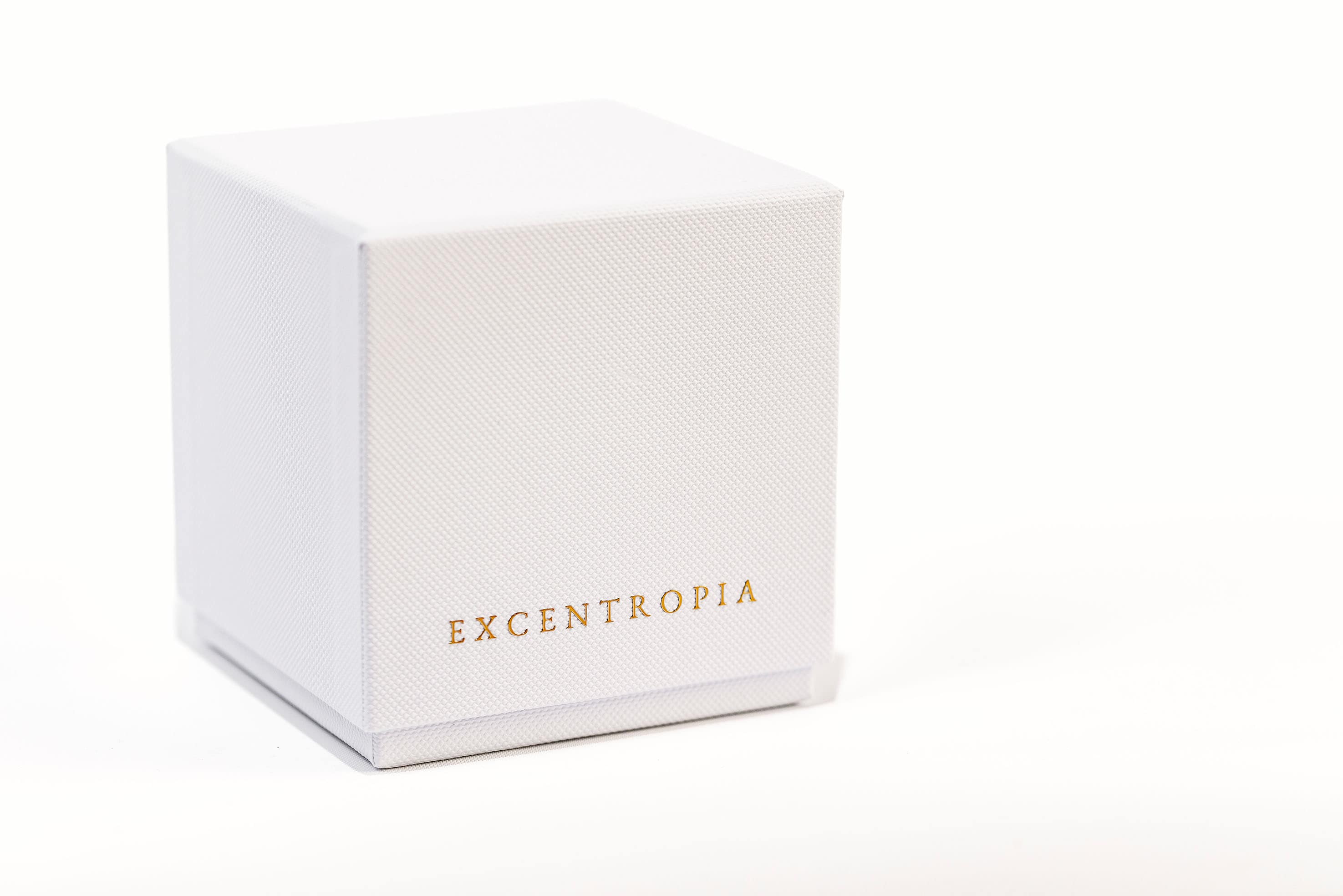 Caja de presentación premium de las velas Excentropía.